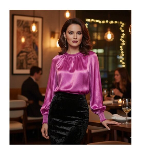 Flying tomato, purple blouse - Picture 1 of 9
